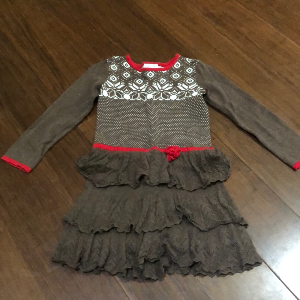 Red and brown Hanna Anderson dress